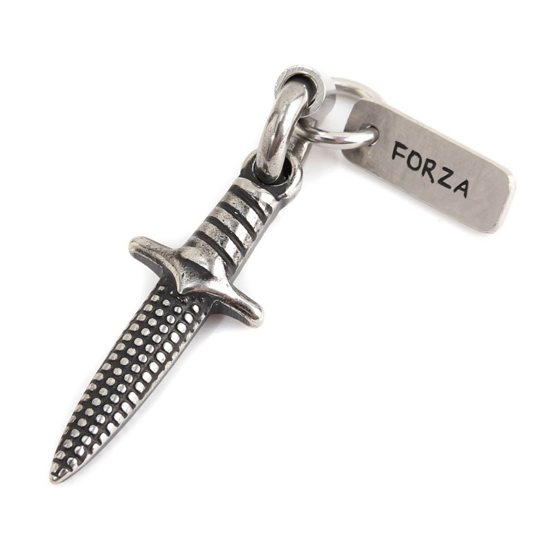 bugnato-sword-charm-burnished-steel-charm-in-a-bugnato-sword-shape-and-rectangular-tag-with-the-word-forzaman-class-27-colle.jpg