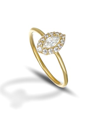 DANA prsten sa Swarovski kristalom marquise ANDFI16OGPBN14
