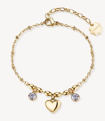 Brosway CHAKRA narukvica BHKB264 – privjesci srca i kristali