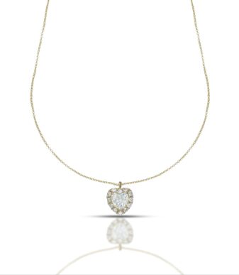 DANA ogrlica sa Swarovski kristalom u obliku srca CLDFI02OGPBL40E2